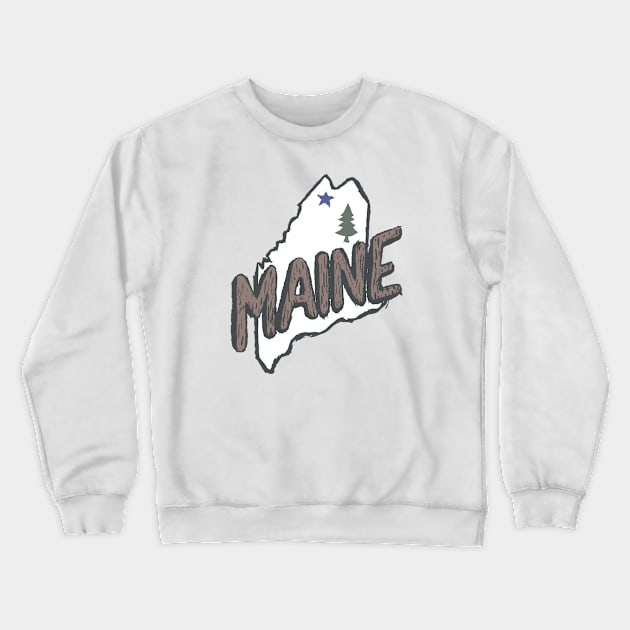 Maine 03 Crewneck Sweatshirt by Very Simple Graph